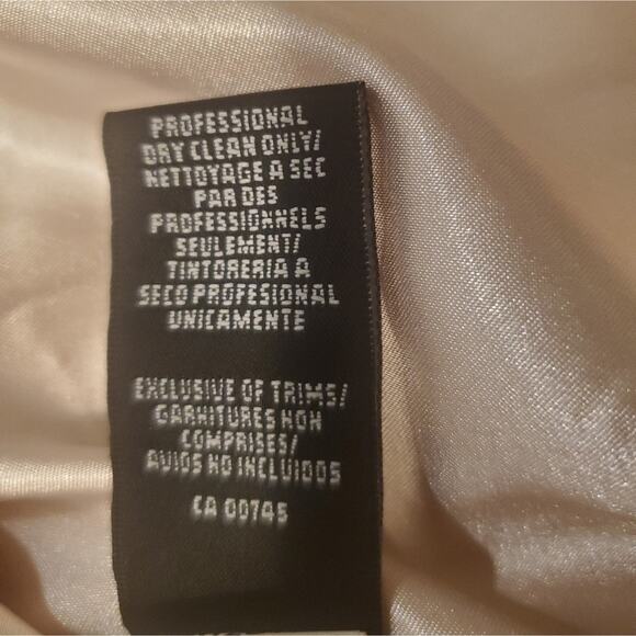 EUC Monique Lhuillier Luna Maxi Dress with Lace in Blush Sz 8 - Picture 9 of 10